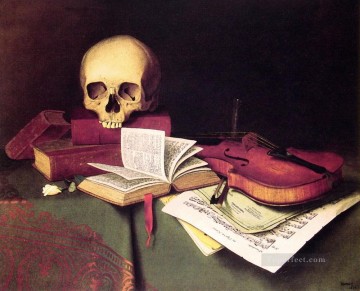 Naturaleza muerta clásica Painting - Mortalidad e inmortalidad William Harnett bodegón